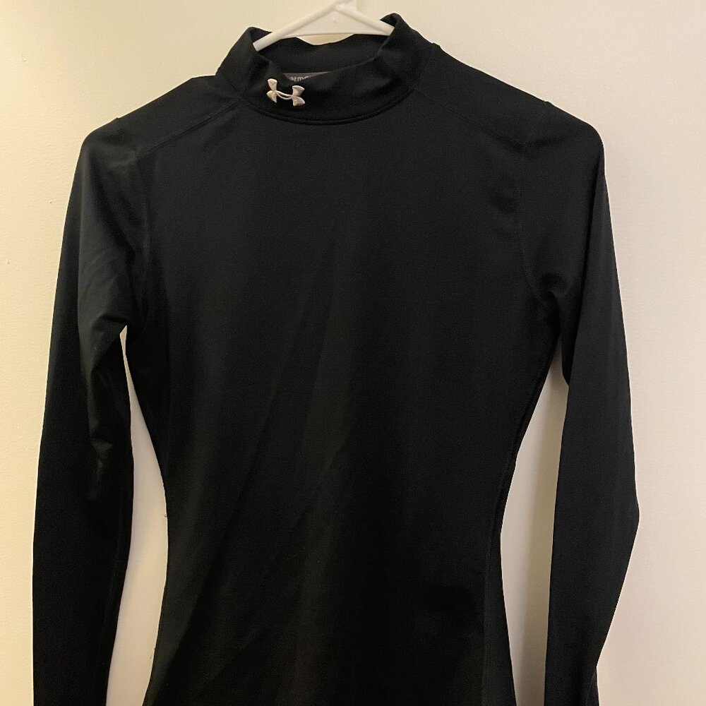 Under Armour Women's ColdGear Authentics Mock Neck long-sleeve shirt Size XS